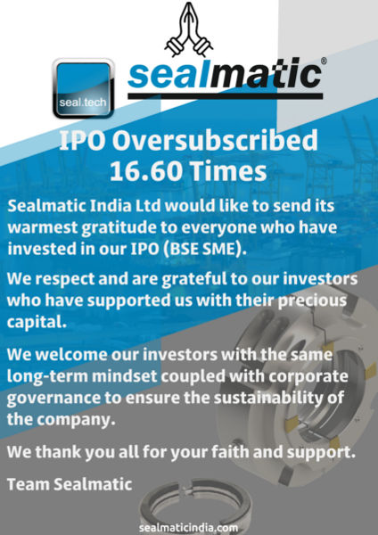 Sealmatic India Limited IPO