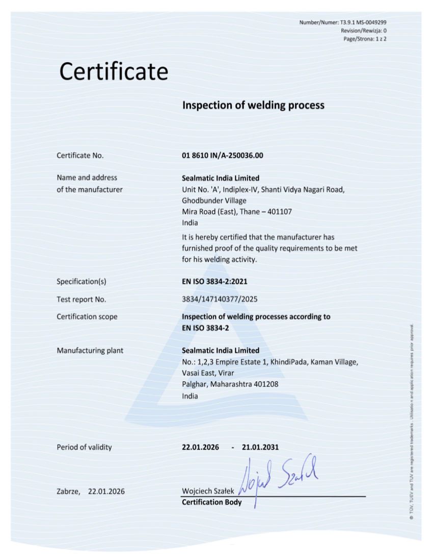 Sealmatic-ISO-3834-2-Certificate